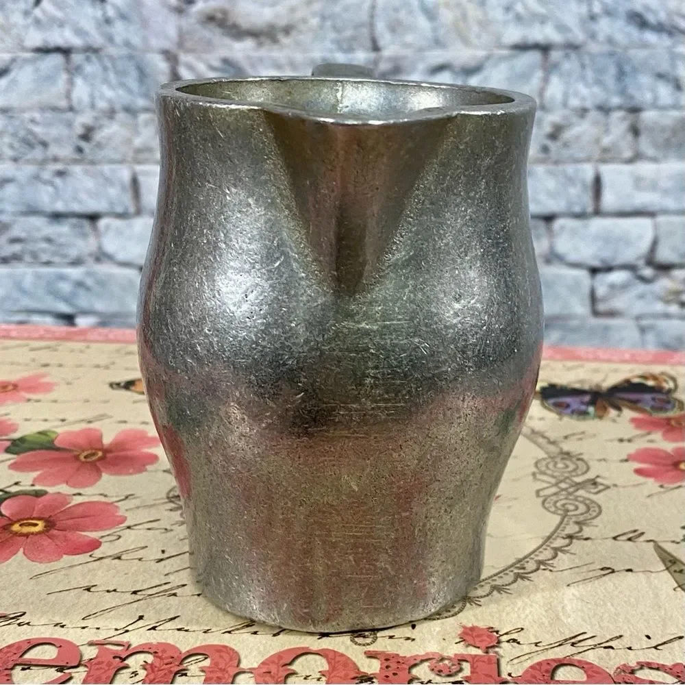 Vintage 1970s Pewter Creamer Colonial Style